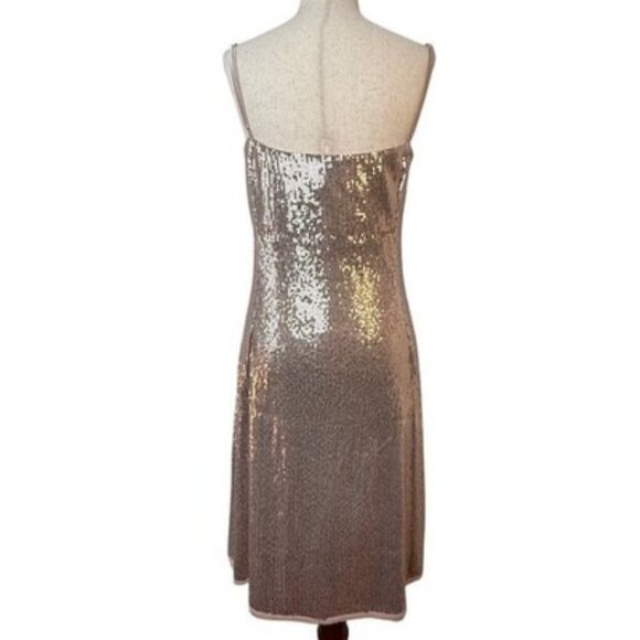 Jason Wu Silk Sequin Dress Sleeveless Party Cocktail Shimmer Size 6 - Picture 4 of 9